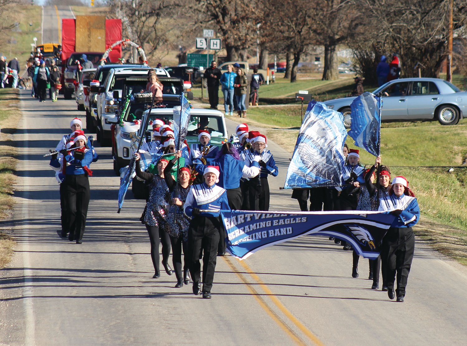 Several Grovespring Christmas Parade participants during the parade held on Saturday, Dec. 11.